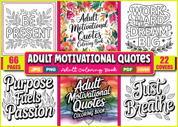 Adult Motivational Quotes Coloring Book: Creative Fuel for Designers and Entrepreneurs