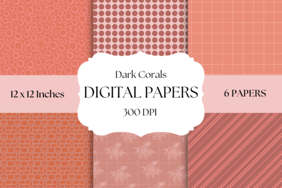 Dark Coral Digital Papers: A Guide to Sophisticated Design