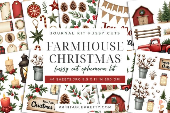 Farmhouse Christmas Fussy Cut Ephemera: A Crafter's Guide