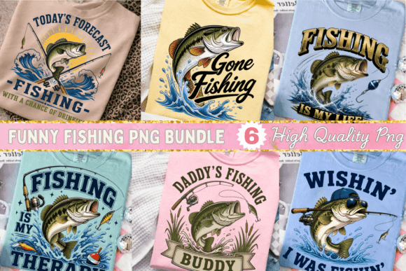 Funny Fishing PNG Bundle: Designs That Hook Your Audience