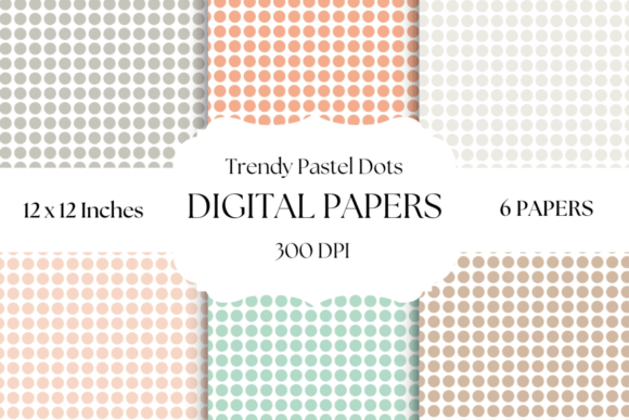 Trendy Pastel Dots Digital Papers: A Fresh Layer of Modern Elegance